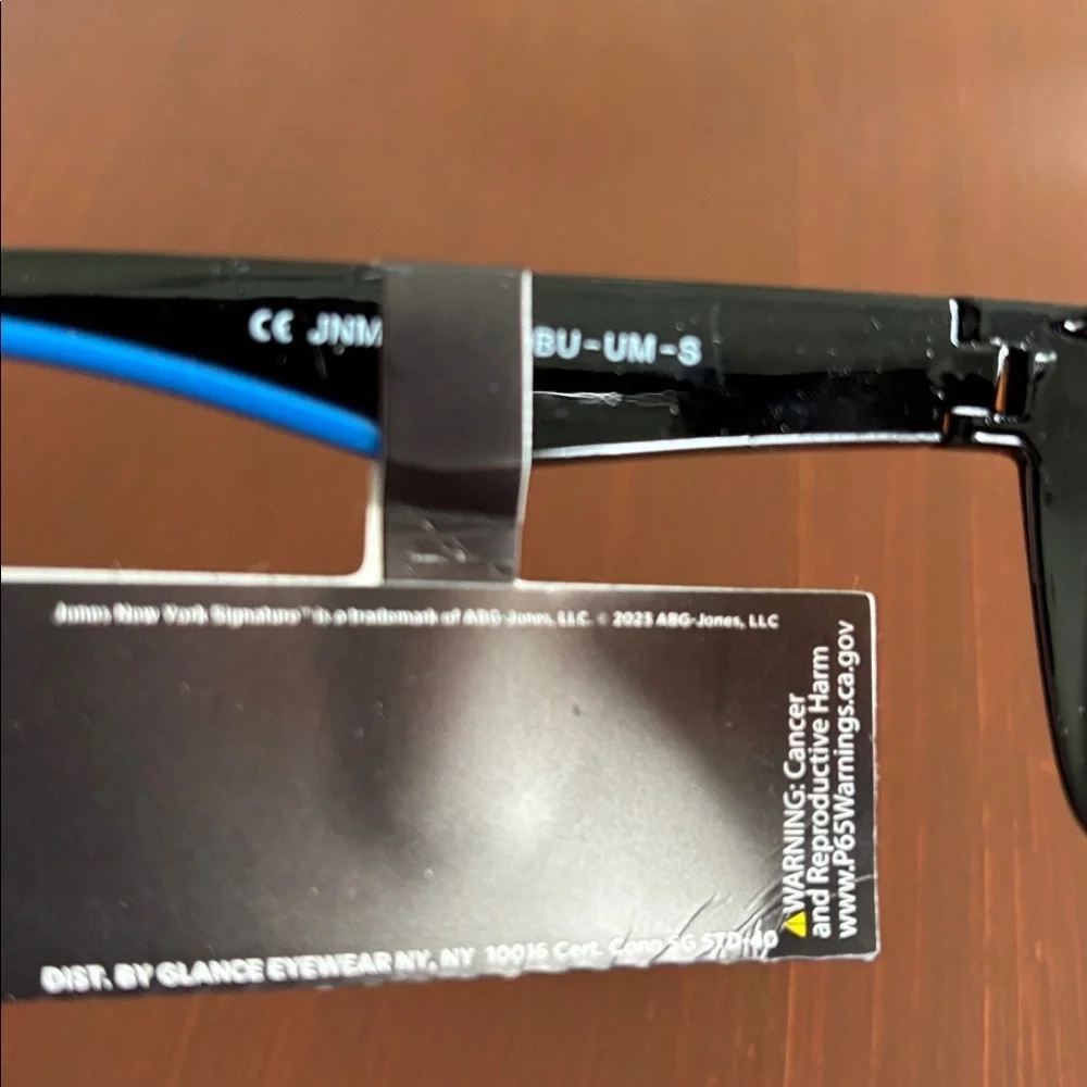Jones New York Signature 100% UV protection,polarized,mirror lens,blue:black arm